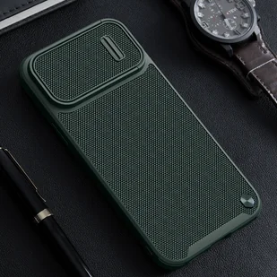 Nillkin Textured S Case etui iPhone 14 Pro Max pancerny pokrowiec z osłoną na aparat ciemnozielone - Etui i futerały do telefonów - miniaturka - grafika 15