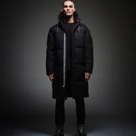 Kurtki męskie - Regatta x Christian Lacroix - Męska Kurtka Pikowana Długa Gordes Black Garconne Print - miniaturka - grafika 1