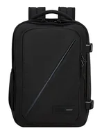 Torebki damskie - American Tourister Take2Cabin - Ryanair torba kabinowa 25 x 20 x 40 cm, 23 l, 0,50 kg, bagaż podręczny, plecak do samolotu, rozmiar S, Underseater, czarny (czarny), Einheitsgröße, Bagaż podręczny - miniaturka - grafika 1