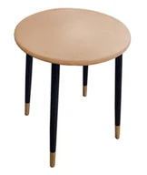 Taborety i hokery - Taboret TRIX AL9 olcha podstawa czarna/złota - miniaturka - grafika 1