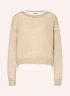 Swetry damskie - Boss Sweter Femok beige - BOSS - miniaturka - grafika 1