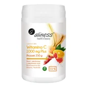 Witaminy i minerały - Aliness Witamina C 1000 mg plus 250 g - miniaturka - grafika 1