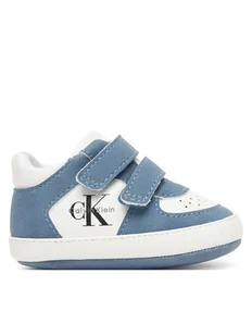 Calvin Klein Sneakersy Low Cut Velcro V0B9-83146-1755 Niebieski - Buty dla chłopców - miniaturka - grafika 1
