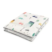 Koce i narzuty dla dzieci - Kocyk dla niemowląt w samochody City Transport 80x100 cm - miniaturka - grafika 1