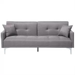Shumee Shumee Sofa rozkładana szara LUCAN 14821 - Sofy i kanapy - miniaturka - grafika 1