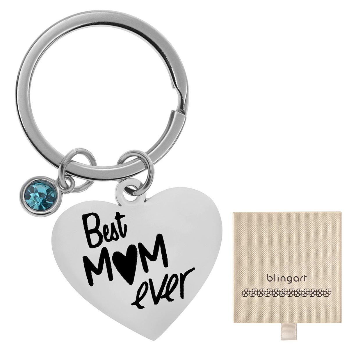 Brelok do kluczy zawieszka z GRAWEREM cyrkonia SER