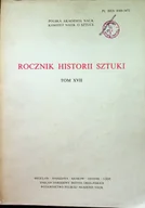 Książki o kulturze i sztuce - Rocznik historii sztuki tom XVII - miniaturka - grafika 1