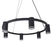 Lampy sufitowe - Lampa wisząca Paris 326201 Polux pierścień do jadalni czarna - miniaturka - grafika 1