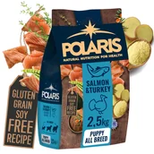 Sucha karma dla psów - Odżywcza karma sucha z łososiem i indykiem dla szczeniąt wszystkich ras Polaris 2,5 kg - miniaturka - grafika 1