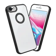 Etui i futerały do telefonów - Etui ochronne Cadorabo do Apple iPhone 7 / 7S / 8 / SE 2020 w przezroczystym etui na telefon komórkowy etui TPU chrome - miniaturka - grafika 1