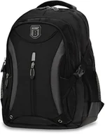 Plecaki - ﻿Duży PLECAK MĘSKI DAMSKI Szkolny NA LAPTOPA Czarny DO PRACY Solidny POJEMNY - miniaturka - grafika 1