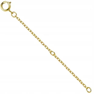 Przedłużka do łańcuszka bransoletki srebro pr S925 ZŁOTA 6cm uniwersalna - Naszyjniki - miniaturka - grafika 1