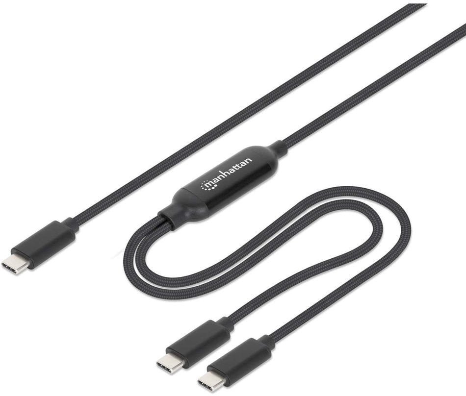 Manhattan 355810 kabel USB 2 m USB C 2 x USB C Czarny