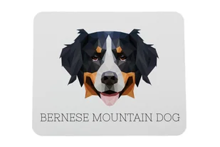 Berneński pies pasterski podkładka geometryczny Art-Dog - Podkładki pod mysz - miniaturka - grafika 1