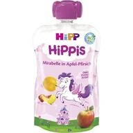 Desery dla dzieci - HiPP, HiPPiS Bio, mus jabłka mirabelki brzoskwinie, 100 g - miniaturka - grafika 1