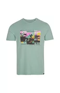 Koszulki męskie - O'Neill Męski T-shirt z krótkimi rękawami, Bays podkoszulek, 16015 Aquifer, XL/XXL (opakowanie 4 szt.) - miniaturka - grafika 1