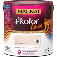 Farby wewnętrzne - Farba #Kolor Love KL35 naturalny len 2,5 l Magnat - miniaturka - grafika 1