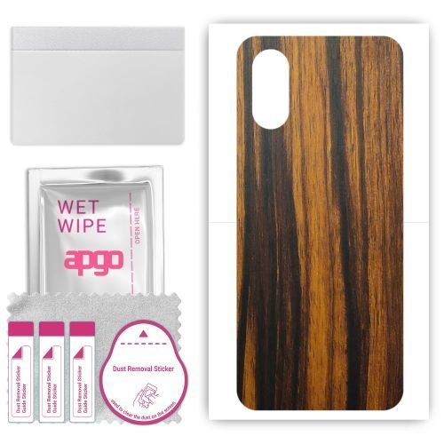 folia naklejka skórka strukturalna na TYŁ do Sony Xperia 10 VI - Drewno Tygrysie - apgo SKINS