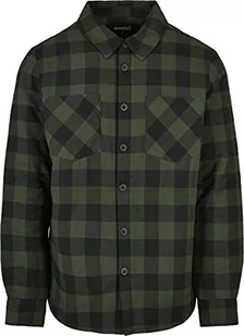 Urban Classics Męska kurtka koszulowa, kurtka przejściowa w stylu flanelowej koszuli, z podszewką, kurtka Lumber o wyglądzie drwala, rozmiar S do 5XL, czarny, S - Kurtki męskie - miniaturka - grafika 1