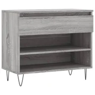 Szafki na buty - vidaXL Stojak na buty szary Sonoma 70x36x60 cm Materiał drewnopochodny - miniaturka - grafika 1