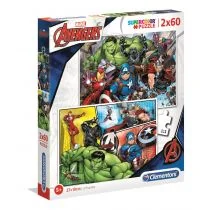 Clementoni Puzzle 2x60 elementy Super Kolor Avengers - Puzzle - miniaturka - grafika 2