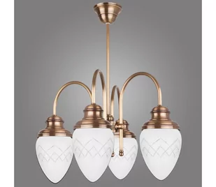 Kemar RI/4/M - Żyrandol RINAMA 4xE27/60W/230V mosiądz - Lampy sufitowe - miniaturka - grafika 1