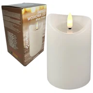 Świece - ŚWIECA WOSKOWA LED ŚWIECZKA NA BATERIE OZDOBA Z EFEKTEM PŁOMIENIA 10 CM - miniaturka - grafika 1
