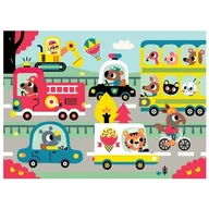 Puzzle - Petit Monkey Petit Monkey -  MAXI Puzzle Wesołe zwierzęta - W drodze - miniaturka - grafika 1