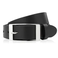 Paski - PASEK DAMSKI SKÓRZANY CZARNY 100 CM ZE SREBRNĄ KLAMRĄ PAOLO PERUZZI PG-02-BLS-100 - miniaturka - grafika 1