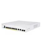 Switche - Cisco switch CBS250-8FP-E-2G, 8xGbE RJ45, 2xRJ45/SFP combo, fanless, PoE+, 120W (CBS2508FPE2GEURF) - miniaturka - grafika 1