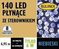 Lampy pozostałe - Lampki LED Bulinex 140led niebieskie 6,95m płynące - miniaturka - grafika 1