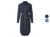 Sukienki - esmara® Sukienka jeansowa damska w stylu bluzki koszulowej - miniaturka - grafika 1