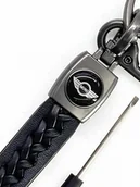 Breloki - Brelok Do Kluczy Samochodowy Mini Cooper Metal Skóra - miniaturka - grafika 1