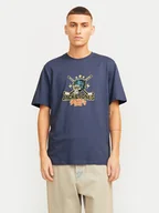 Koszulki męskie - Jack&Jones T-Shirt Eight Skull 12264841 Granatowy Standard Fit - miniaturka - grafika 1