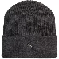 Czapki i chusty sportowe damskie - Czapka Puma Metal Cat Beanie szara 024874 01 - miniaturka - grafika 1