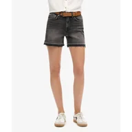 Spodenki damskie - Spodenki damskie Superdry Vintage Mid Rise jeansowe shorty-W26 - miniaturka - grafika 1