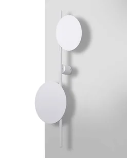 Biały, designerski kinkiet z dwoma kołami K-5324 z serii PERO - Lampy ścienne - miniaturka - grafika 7