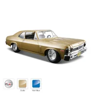 Samochody i pojazdy dla dzieci - Model kompozytowy Chevy Nova Ss 1970 zielony 124 - model lub pojazd - miniaturka - grafika 1