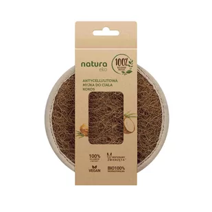 Natura Eko, Myjka do ciała Antycelulitowa Kokos, 1 szt. - Rękawice i gąbki do kąpieli - miniaturka - grafika 1