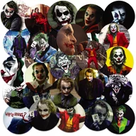 Szkolne artykuły papiernicze - NAKLEJKI NA ZESZYT NALEPKA Z POSTACIAMI KÓŁKO BATMAN JOKER WZORY 23EL - miniaturka - grafika 1