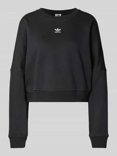 Bluza krótka z wyhaftowanym logo - Bluzy damskie - miniaturka - grafika 1