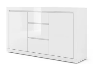 Komoda 150 cm Bello Bianco III biały mat / połysk - Komody - miniaturka - grafika 1