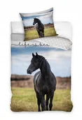 Pościel dla dzieci - POŚCIEL bawełniana KOŃ 140x200 cm - miniaturka - grafika 1