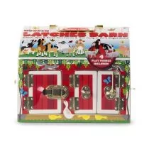 Melissa & Doug Drewniana Stodoła ze Zwierzętami Melissa and Doug 12564 - Figurki dla dzieci - miniaturka - grafika 1