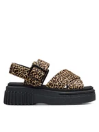 Sandały damskie - Clarks Sandały Evamar Wish 26182050 Brązowy - miniaturka - grafika 1