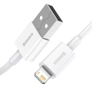 Baseus Superior kabel USB - Lightning 2,4A 0,25 m Biały (CALYS-02) - Kable USB - miniaturka - grafika 2