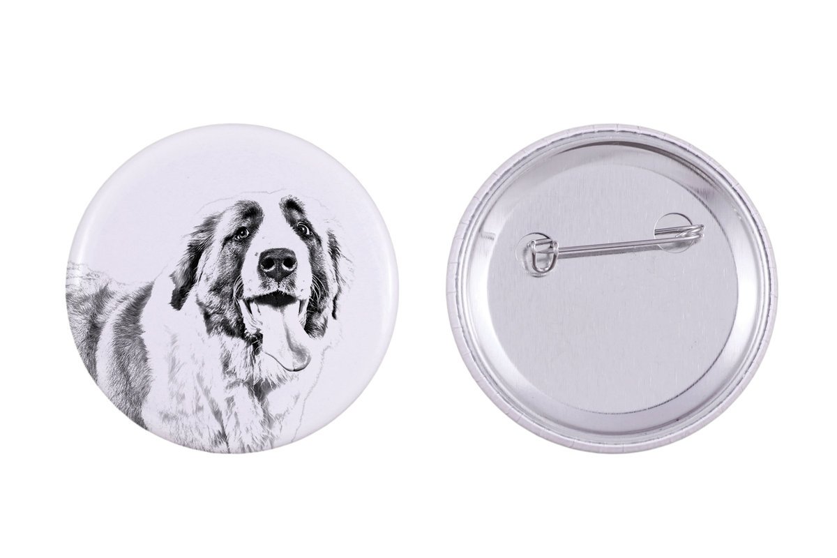 Bernardyn, Pies św. Bernarda - przypinka z twoim psem, dodaj własne foto, marka Art-Dog