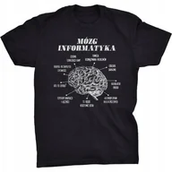 Koszulki męskie - Koszulka Mózg Informatyka Śmieszny Prezent - miniaturka - grafika 1