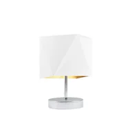 Lampy stojące - Biała lampa stołowa do salonu glamour ASADENA GOLD - miniaturka - grafika 1