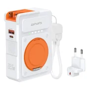 Powerbanki - 4smarts 541384 bank mocy Litowo-polimerowy (LiPo) 10000 mAh Bezprzewodowe ładowanie Pomarańczowy, Biały - miniaturka - grafika 1